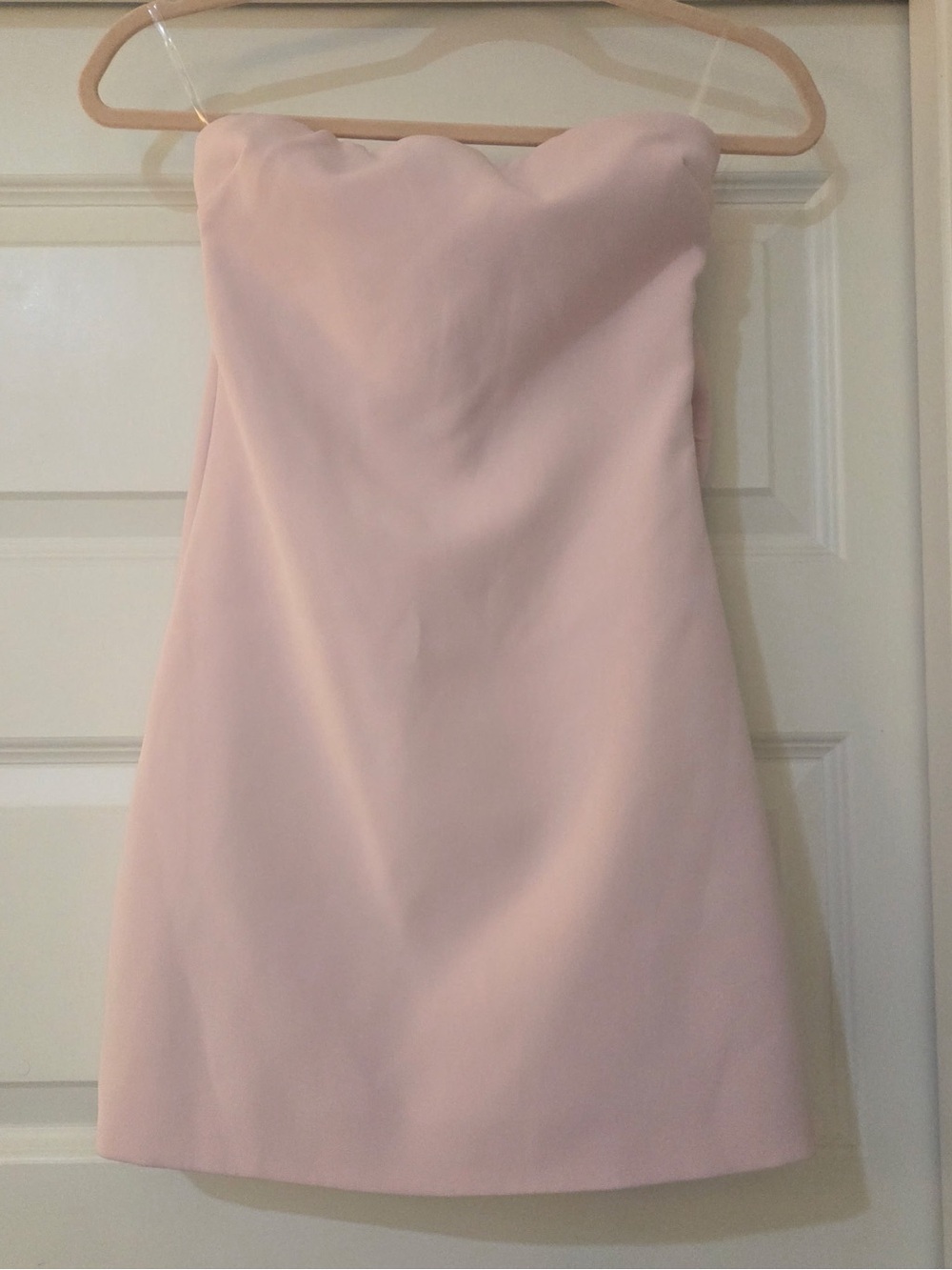 Peppermayo Strapless Light Pink Mini Dress